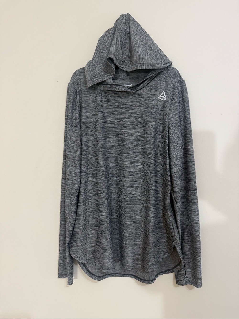 Reebok Women's Size M Legend Running Hoodie Performance Workout Top Perfect Cond